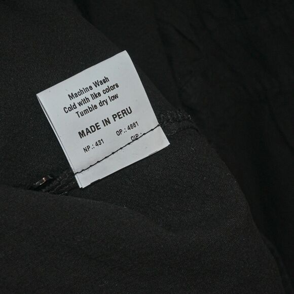 Scully Men's Banded Sleeve Old West Shirt in Black Peruvian Cotton size XL - Picture 8 of 9